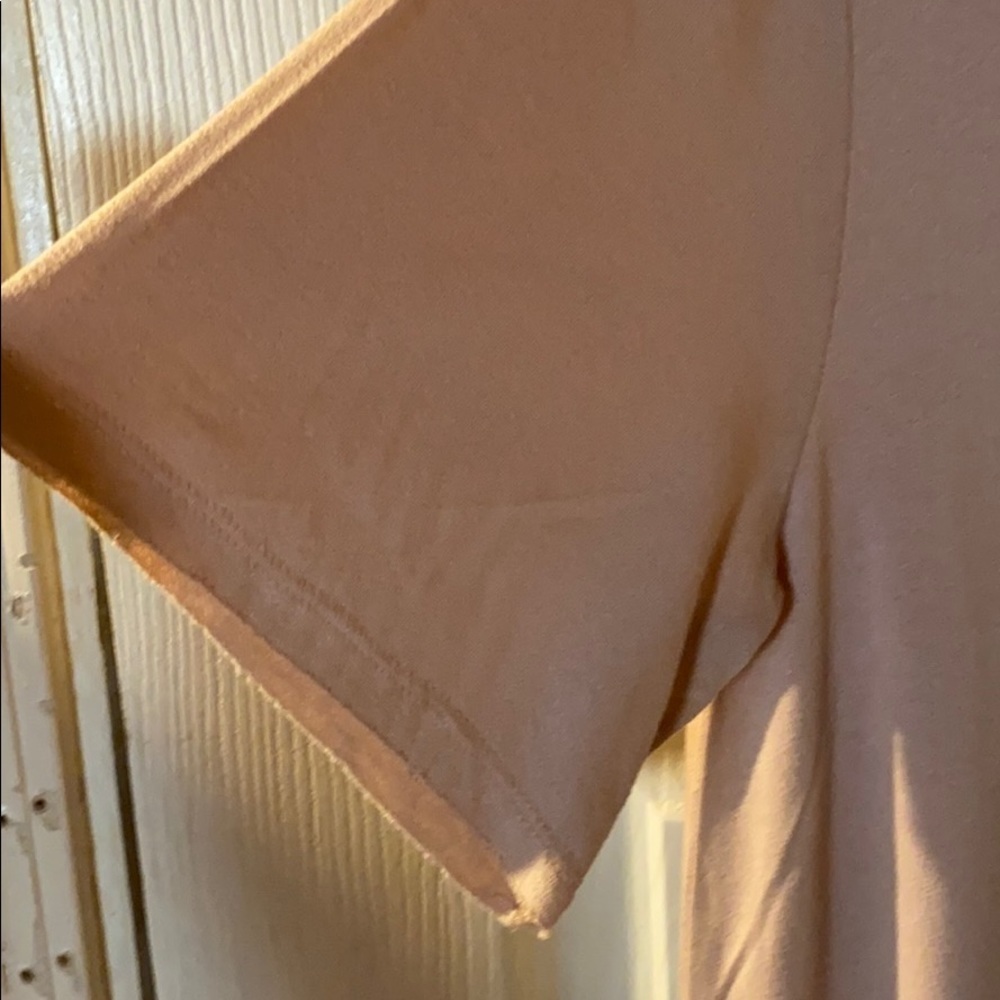 Blushing heart tunic gold pink blouse size-S - Picture 4 of 4
